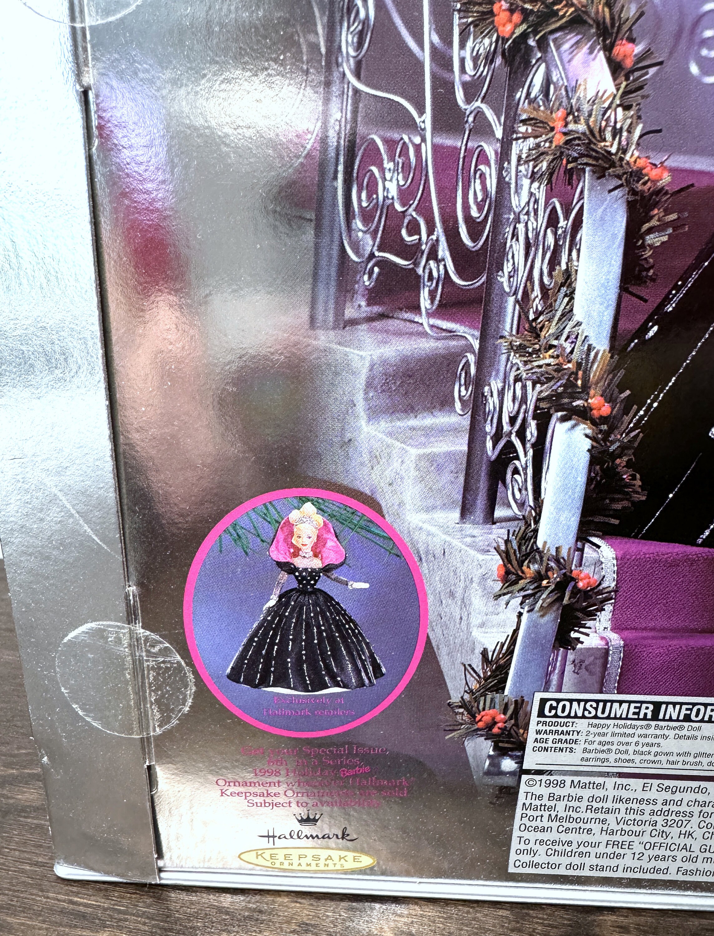 Barbie Holiday 1998 - NRFB - Mattel - Poupée Collection