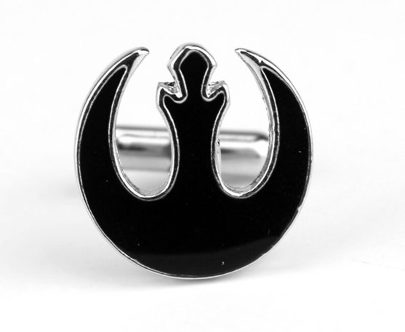 Cufflinks Darth Vader Stormtrooper Yoda C3PO R2D2 classy vintage novelty professional attire gifts for him Starwars Emblem Rebel Alliance