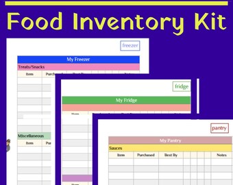 Food inventory | Etsy