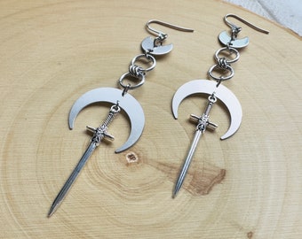Orecchini divertenti goth Punk Blade per Uomini Donne Rock Orecchini Lama e girl anni '90 grunge aros accessori estetici Gioielli – acquista a prezzi convenienti sul marketplace