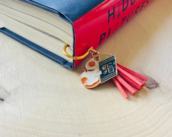 Cat Bookmark, Bookmark with Tassel, Bookmark for Women, Kawaii Bookmark, Book Lover Gift, Teacher Bookmark, Cat Gifts for Cat Lovers,