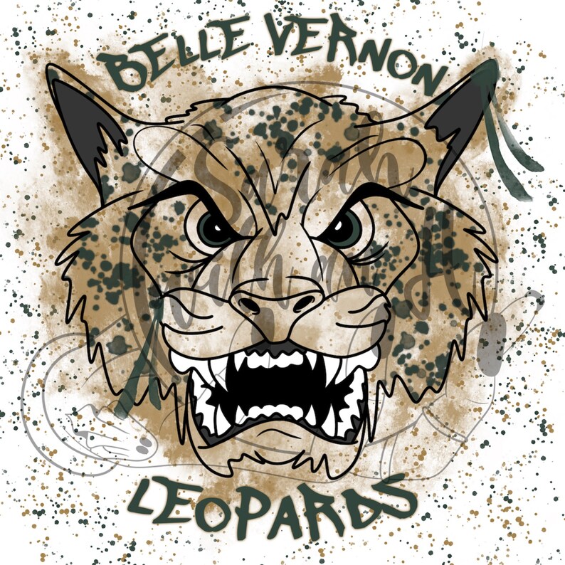Belle Vernon Leopard PNG Instant Download Etsy