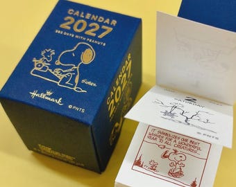 2027| Hallmark| PEANUTS Snoopy| tiny memo size| mini size| daily| Japanese holiday calendar| schedule| planner