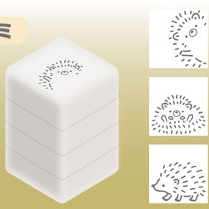SONNENSTERN| Igel| 3-lagig| Durchdringungsstempel| versiegeln