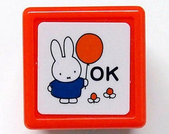 KODOMONOKAO| MIFFY |OK| black ink| stamp| seal | japan