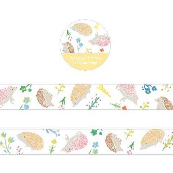 STUDYHOLIC | Hedgehog |gold foil| WASHI TAPE|masking tape|goldleaf|goldfoil