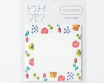 Japan| Green Flash| flower |clear|transparent| sticky notes| memo| notepad