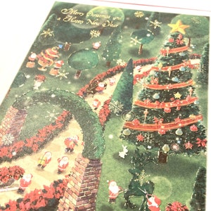 Groeten van Life Inc.| Tuin| Kerstkaart| bladgoud| reliëf| gevouwen| met envelop