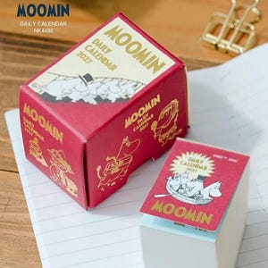 2027 | Calendrier Shinnippon | MOOMIN | Format mini | Format ultra petit | Quotidien | Calendrier détachable | Bureau | Jours fériés japonais | Calendrier | MINI format !
