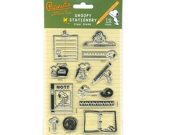 KODOMO NO KAO| Peanuts| Snoopy| stationery| Clear Stamp