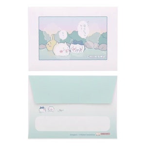 Sun-star/ Chiikawa/ Hachiware/ Usagi/ / nagano/ Diálogo/ mini juego de cartas/ sobre