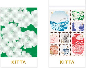 KINGJIM| KITTA| Vol.14| Photo| stamp-style| gold foil| Sticker| Seal| decorate| Card making| Schedule book| Scrapbooking