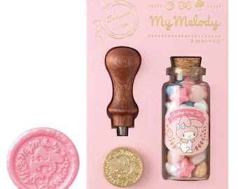 Beverly | My Melody | Sanrio | Cera de Lacre | Conjunto de Carimbos