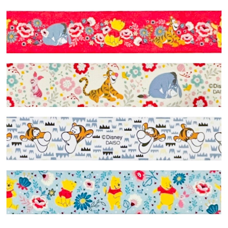 Winnie the pooh washi tape masking tape Disney Paper Tape Etsy