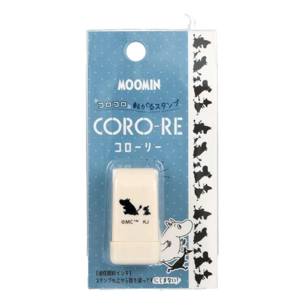 Kamio| CORO-RE| Moomin's shadow stamp| roll| rolling| roller stamp| Moomin| silhouette