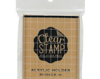 KODOMO NO KAO| 10mm| Grid| Transparency| Acrylic Block| Clear Stamp| block