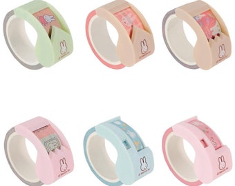 KUTSUWA| Miffy| Ribbon bon| Masking tape & Tape cutter| 2 way