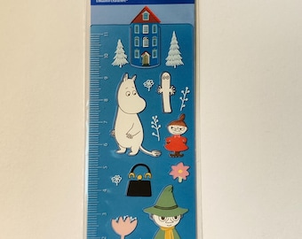 APJ | Moomin | Régua de desenho | Marcador de página | Clipe | Modelo