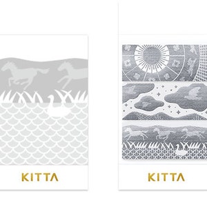KINGJIM| KITTA| Vol.14| Natur| holographisch | Goldfolie| Aufkleber| Siegel| dekorieren| Kartengestaltung | Terminplaner| Scrapbooking