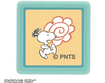 KODOMO NO KAO| Snoopy hanamaru flower| pink| Stamp| Seal