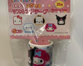 Sanrio | Pochacco | Hello Kitty | My Melody | Kuromi | Cinnamoroll | rolo de adesivos