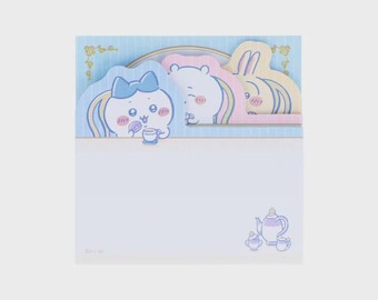 Sun-star | Chiikawa | Wonder Tea Time | Hachiware | Usagi | bloco de notas recortado | caderno | bloco de notas