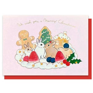 Lapin| gâteau| biscuits| fraises| Noël| décoration| Cartes Guirlande