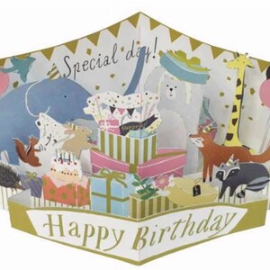 Japan| greeting life| animals| Birthday |pop up card