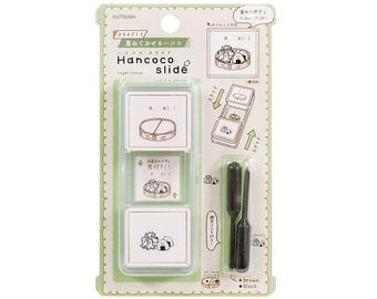 KUTSUWA| Bento Day| Onigiri| Hancoco Slide| Layer Stamp| penetration stamp| stackable| seal