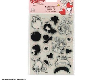 KODOMO NO KAO| Peanuts| Snoopy| Naturally Sweets| fruit| Clear Stamp