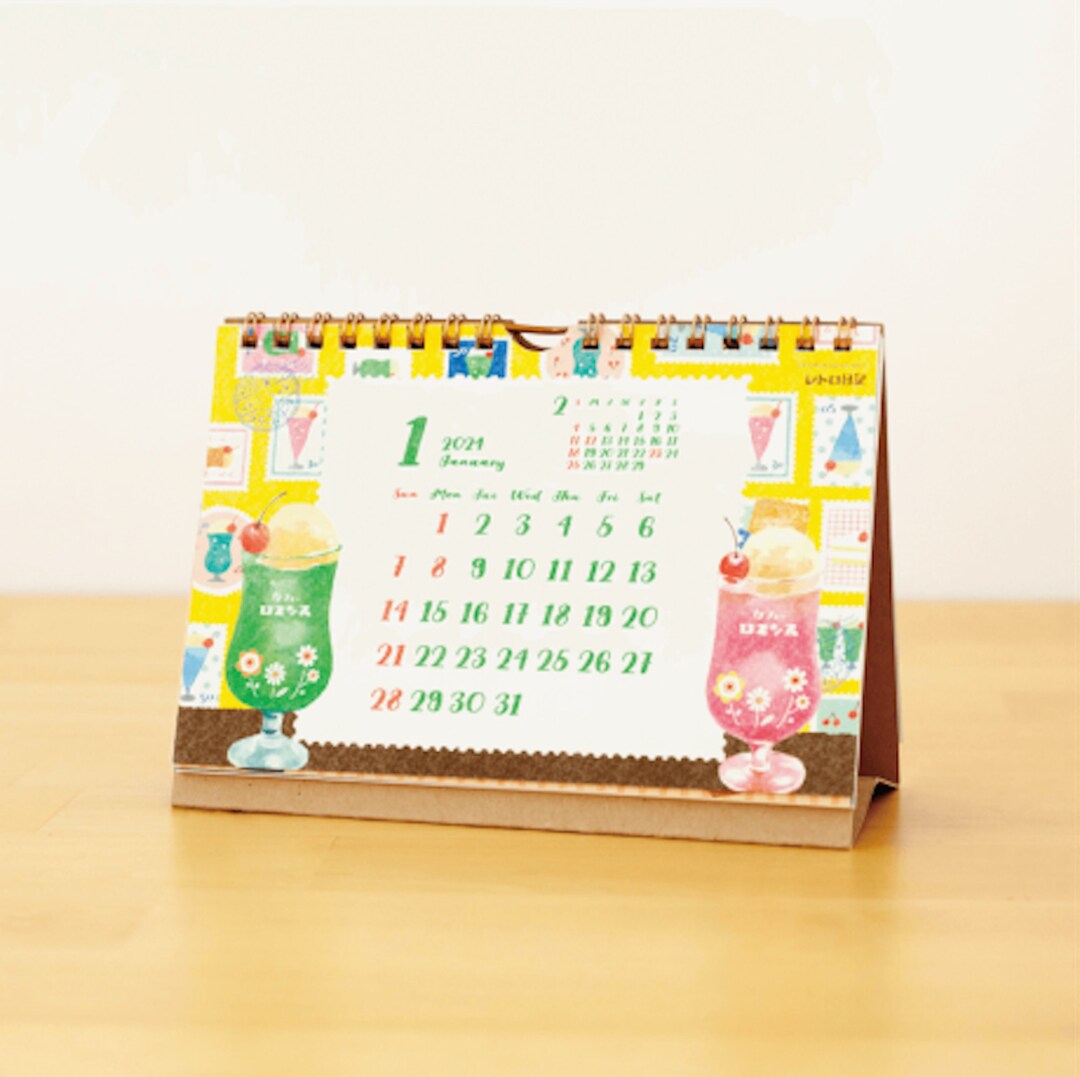 2024 Furukawashiko Retro Diary Desktop Calendar Desk Etsy