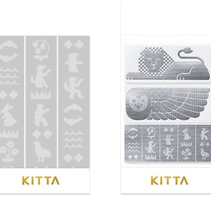 KINGJIM| KITTA| Vol.14| Wandbild| holographisch | Goldfolie| Aufkleber| Siegel| dekorieren| Kartengestaltung | Terminbuch| Scrapbooking