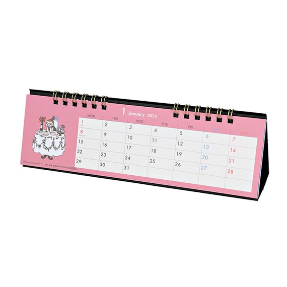 Ryu-ryu 2024 Edition Moomin Slim Type Desk Calendar - Etsy