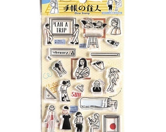 Japan WORLD CRAFT |Clear Stamp|Kunstzimmer|Kunstklassenzimmer|mona lisa|Mädchen mit einem Perlenohrring|Der Schrei|die zwei Engel|die Geburt der Venus