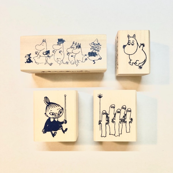 Beverly| Moomin Family| Snufkin| Little My| wooden| stamp