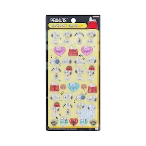 Sunstar/ Snoopy/ Peanuts/ BONBON drop/ PVC/ paffuto/ tridimensionale/ sigillo/ adesivo