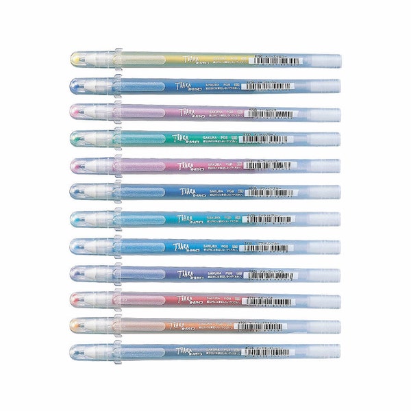 SAKURA TIARA Birthstone| color pen |gel pen |Glitter| glimmer| shiny|shimmer| twinkle|jewel|sparkle