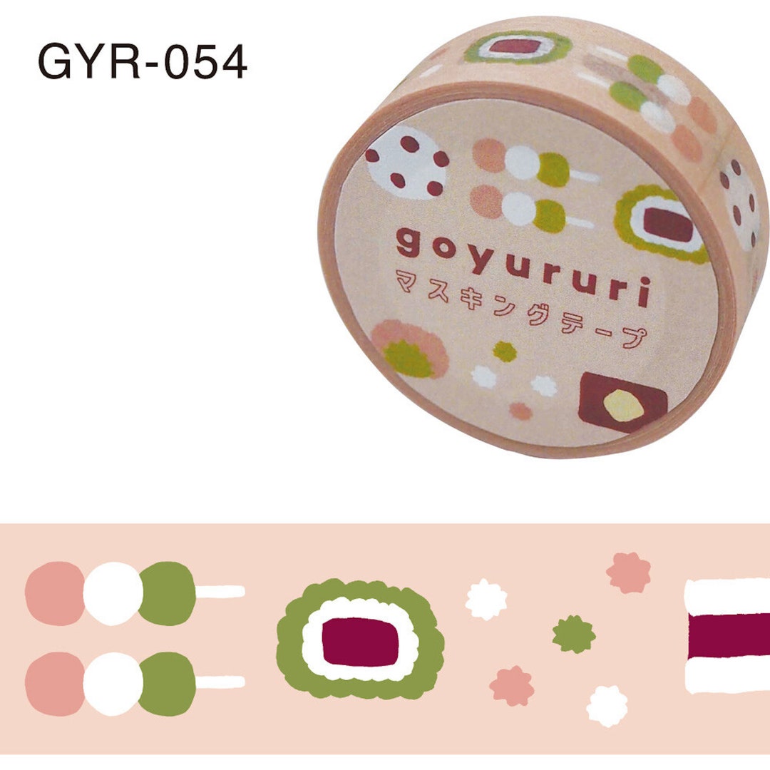 Japanese Wagashi traditionalsweetgoyururi masking Tapewashi Paper Etsy