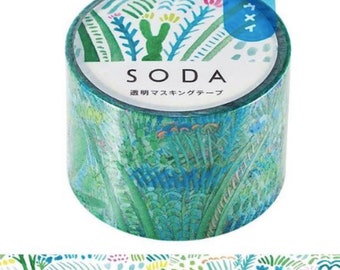 King Jim| SODA 30mm| garden |transparent|Washi Tape|kingjim