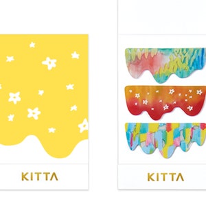 KINGJIM|KITTA| stroperig |Schemasticker |Zegel||leven|Sticker| notitieboekje|versieren|Kaarten maken|Planboek|Scrapbooken|Knutselen