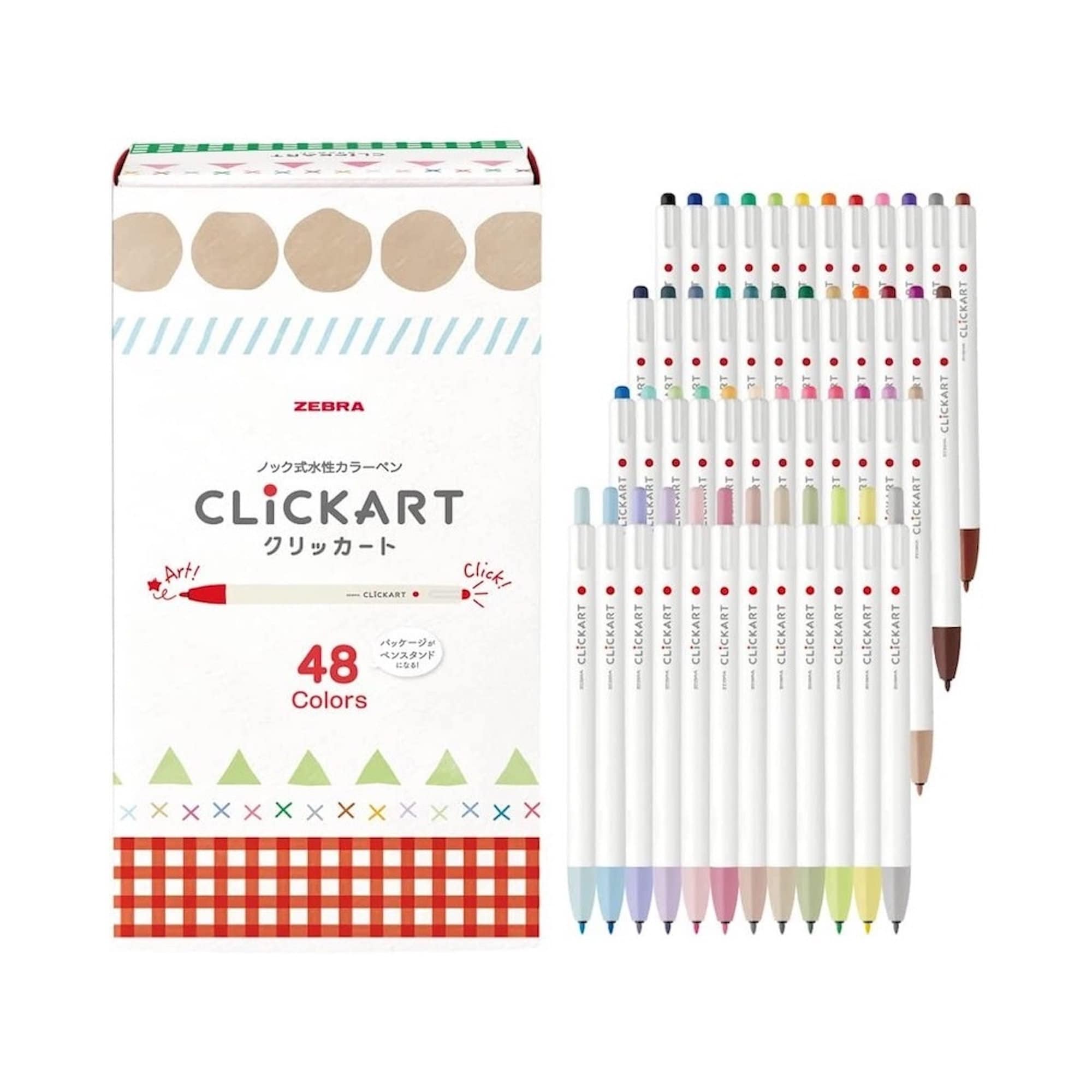 Zebra Clickart Retractable Marker Pen Lavender