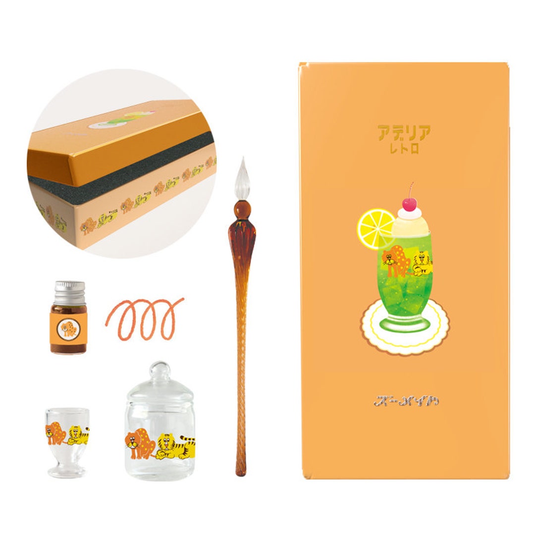 RYU-RYU| Aderia Retro| Zoomate| Glass Dip Pen Set - Etsy
