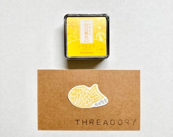 Shachihata| Iromoyo| Sunflower| mini size| stamp ink pad| Japanese traditional color