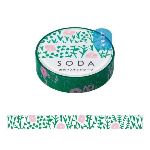 King Jim| SODA| Vol.5| 10mm| Plants| clear tape| transparent| masking Tape