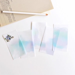 Mu. Vanille Blauer Himmel | Transparentpapier|Journal|Sammelalbum|Bujo