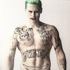 Joker Temporary Tattoos Set Suicide Squad for Cosplayers image 1