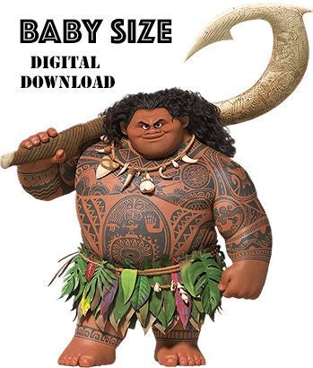 Maui Moana Baby Diy Costume For Iron On Transfer Or Temporary Etsy Maui Moana Baby Diy Costume For Iron On Transfer Or Temporary Etsy