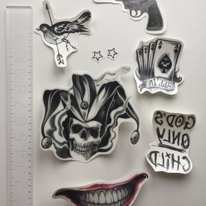 Joker Temporary Tattoos Set Suicide Squad for Cosplayers image 6