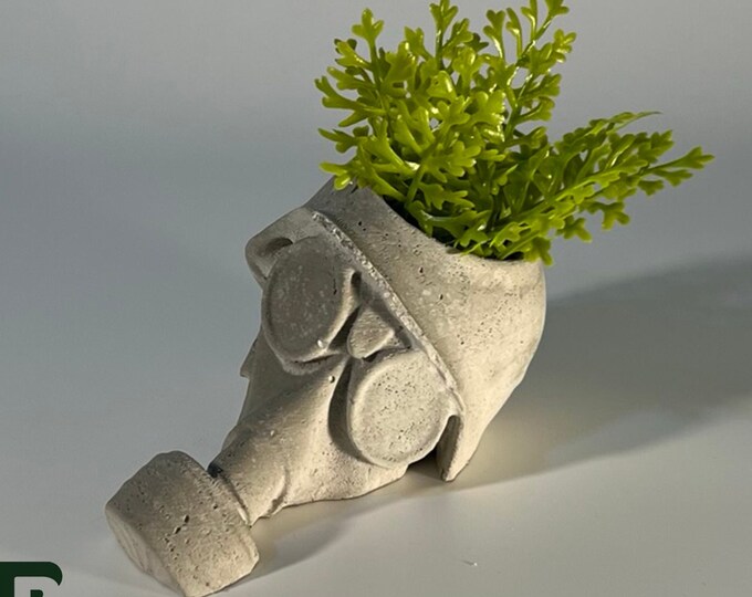 Pandemic Concrete Planter - 6 inch pot - Succulent planter - Housewarming Gift