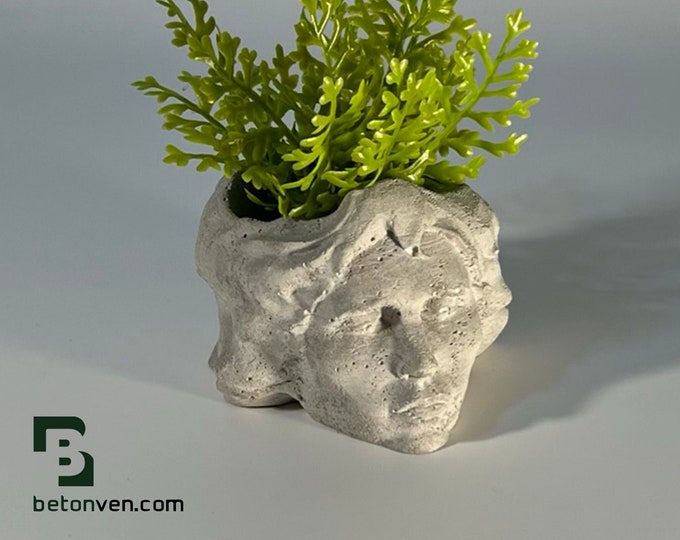 Jim Morrison - concrete planter - the doors - Rock Music - Succulent Planter - Dj Gift - Air plant - Music Gift